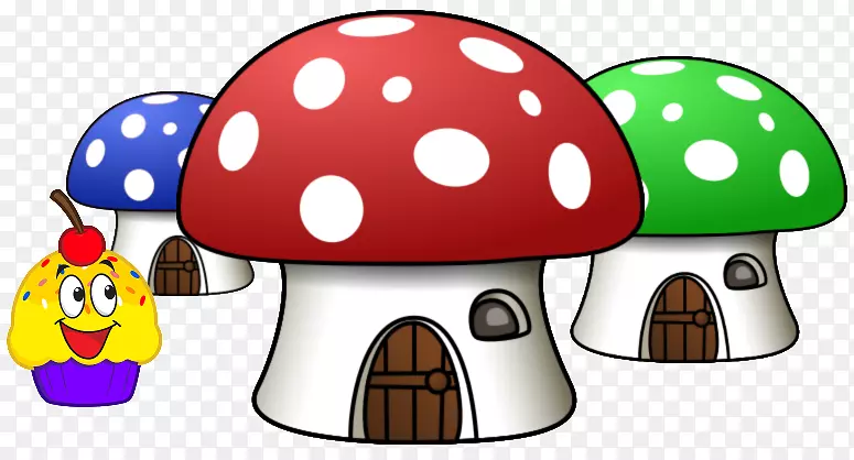 蘑菇屋YouTube剪贴画-蘑菇