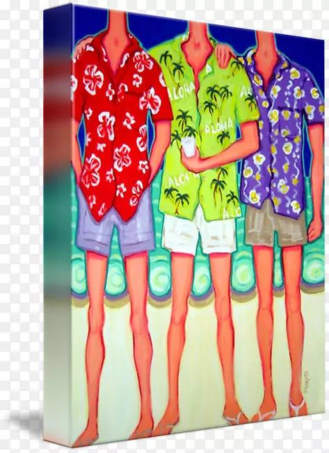 异想天开的阿罗哈衬衫t恤外套夏威夷海滩
