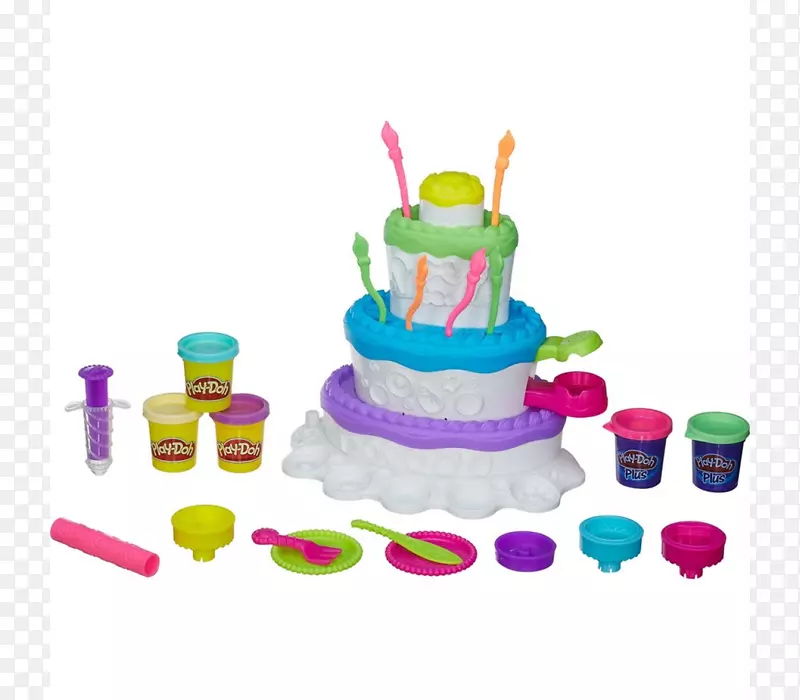 Play-doh层蛋糕Amazon.com糖霜蛋糕