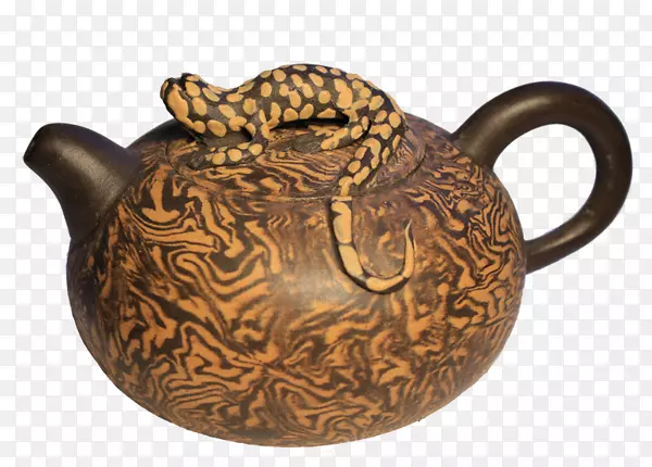 田纳西州陶器壶-紫色陶器茶壶