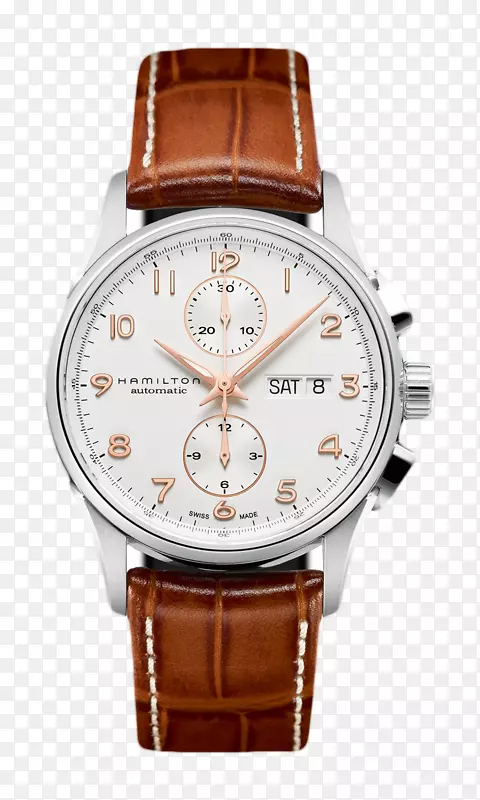 迈克尔-科尔斯男子莱顿计时表汉密尔顿手表公司表带表