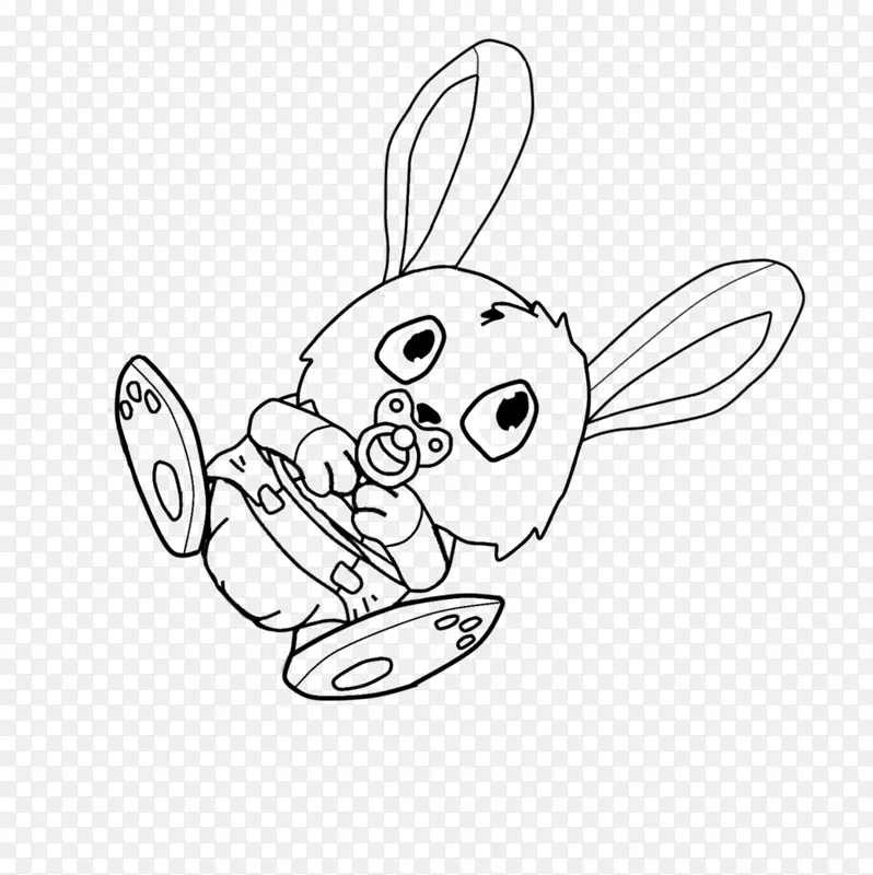 国内兔复活节兔子剪贴画-兔子