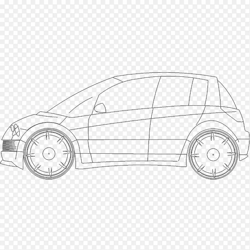 汽车车门汽车设计草图