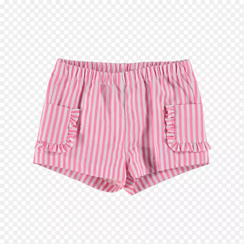内裤，短裤，婴儿粉红色条纹
