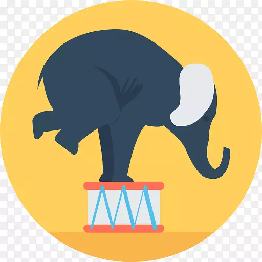 印度象非洲象电脑偶像Elephantidae剪贴画-马戏团