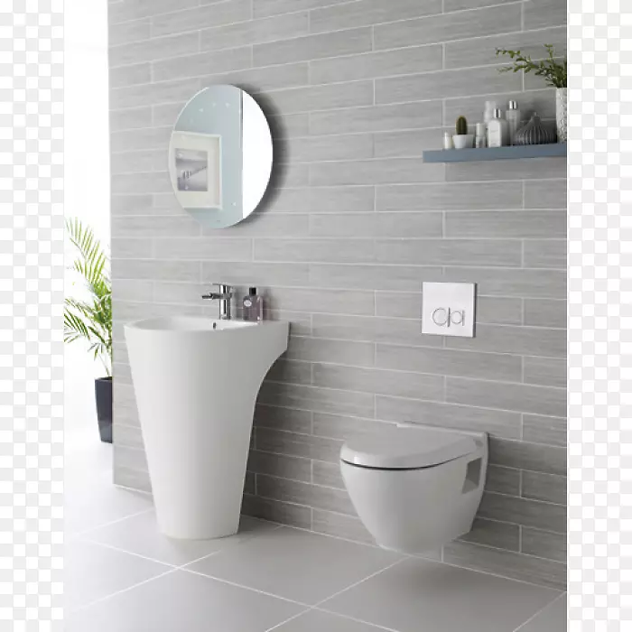 瓷砖小浴室地板淋浴器