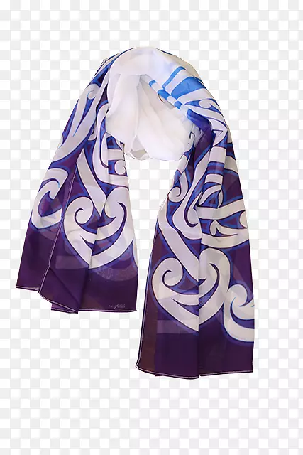 围巾雪纺服装新西兰蓝围巾