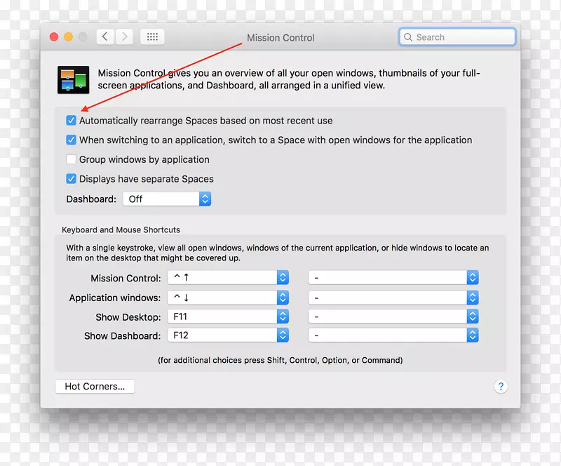 MacBook MacOS任务控制仪表板-MacBook