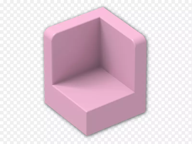 粉红m长方形弯角