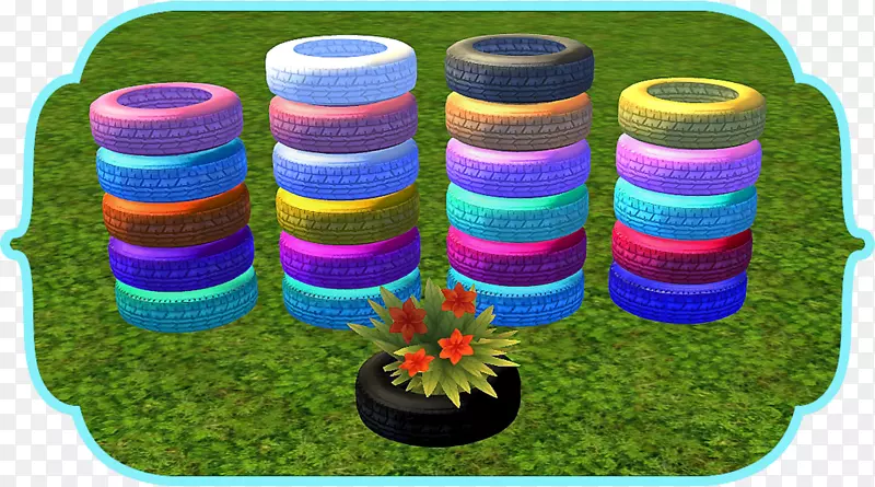Sims 4塑料花盆YouTube手绘乌鸦