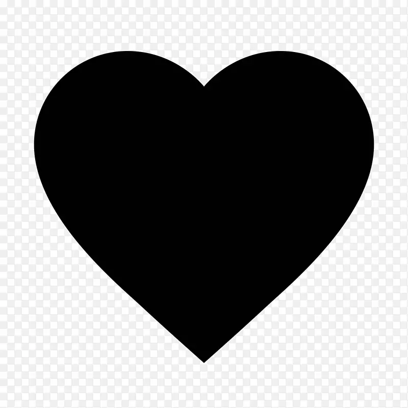 计算机图标形状心脏夹艺术形状