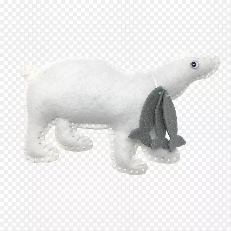 北极熊毛绒玩具毛绒缝纫熊