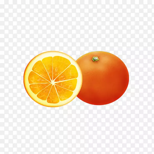 克莱门汀电脑图标，橘子，血橙-橙子