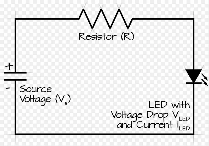 发光二极管电子电阻器电子电路导通电路电阻器