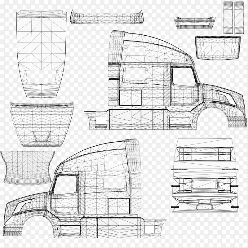 建筑汽车设计椅素描椅