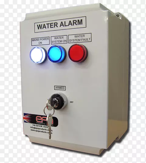 安全警报器和系统报警装置水探测器机器-水顶视图