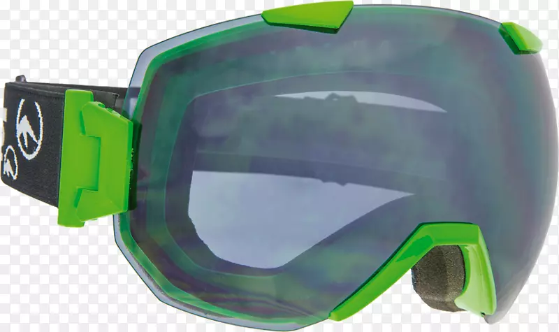护目镜潜水浮潜面具眼镜绿色水彩绿色