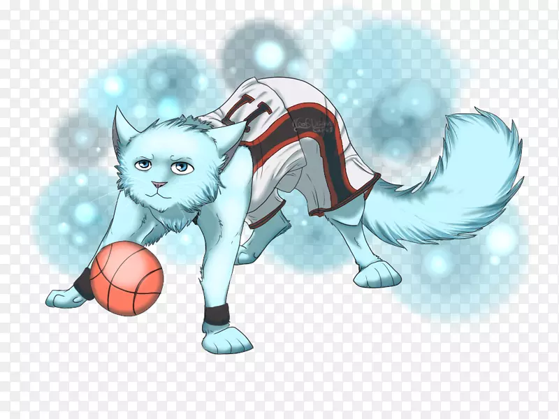小猫Tetsuya黑子胡须黑子的篮球猫