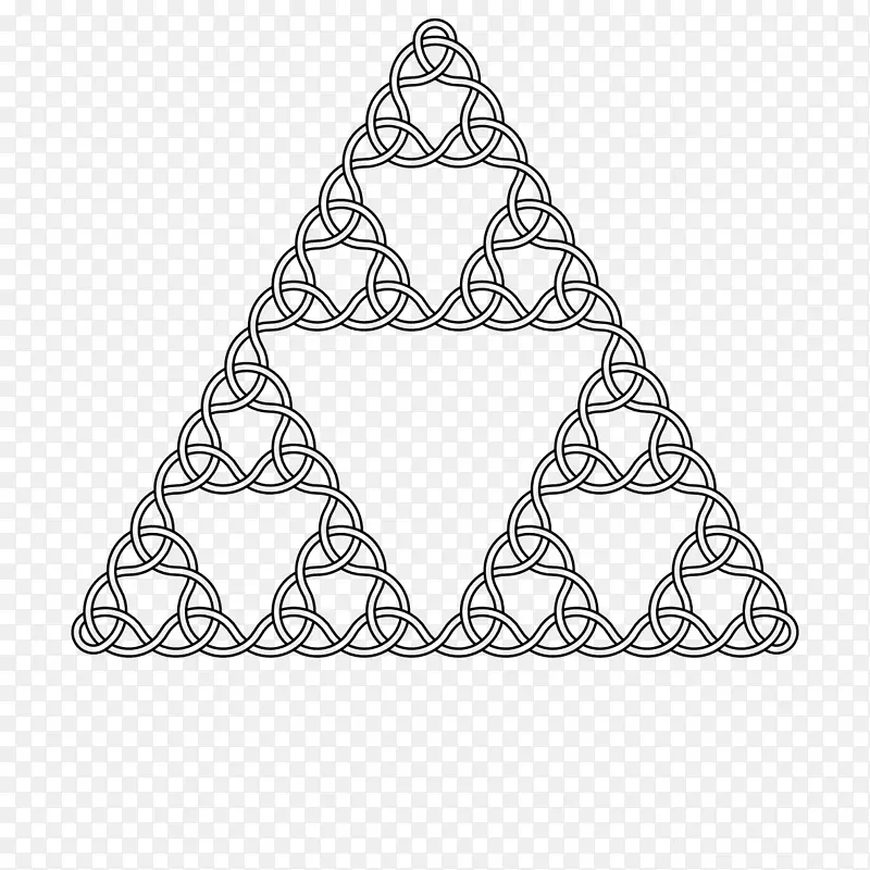 Sierpinski三角形分形迭代Sierpinski地毯-三角形