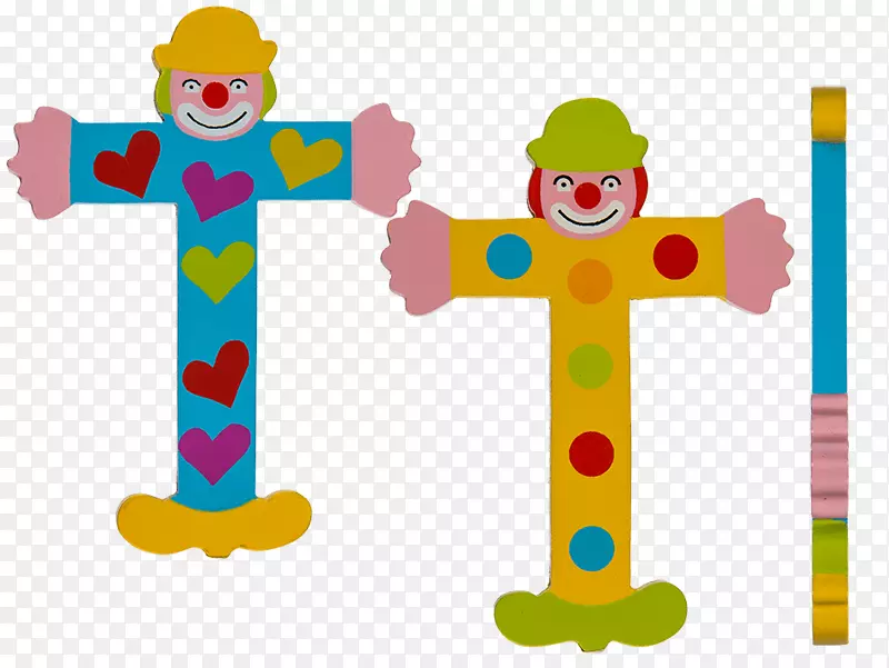 小丑线玩具婴儿剪贴画-小丑