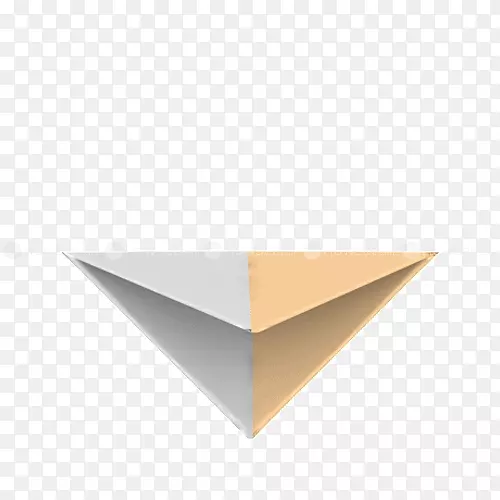直线三角形纸鹤
