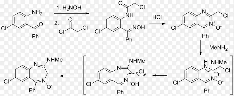 氯二氮环氧化化学合成/m/02csf Wikimedia通用技术.合成