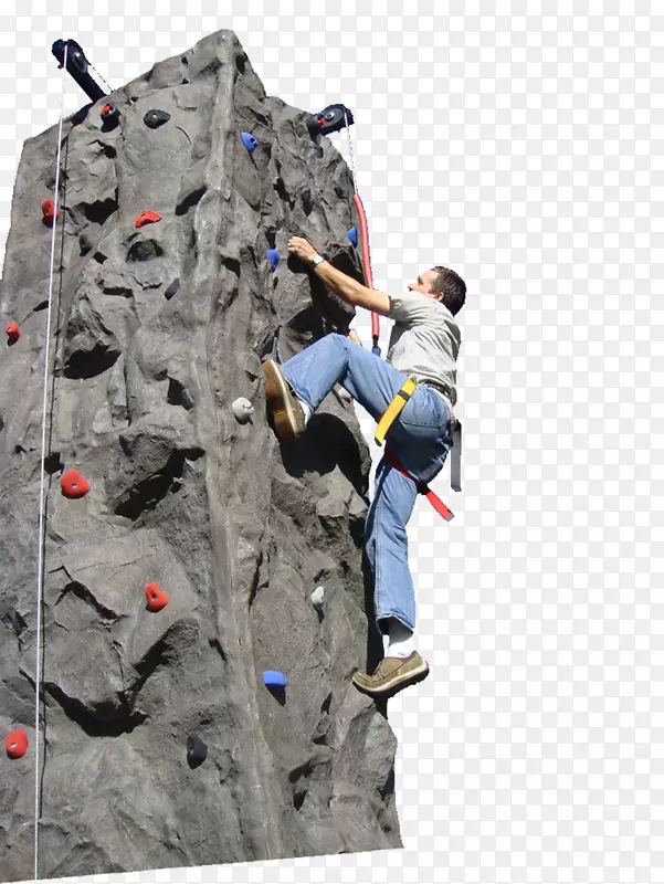 自由单人攀岩运动攀岩墙-攀岩