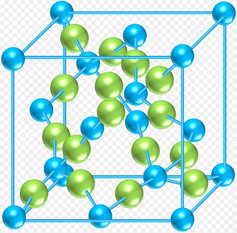 晶体结构彩色绿蓝晶体