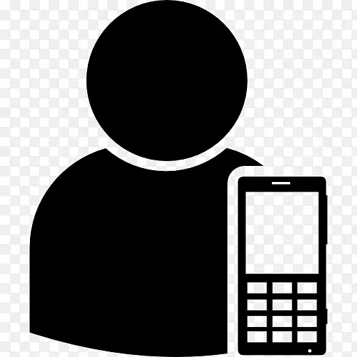 电脑图标移动电话用户电话智能手机-智能手机