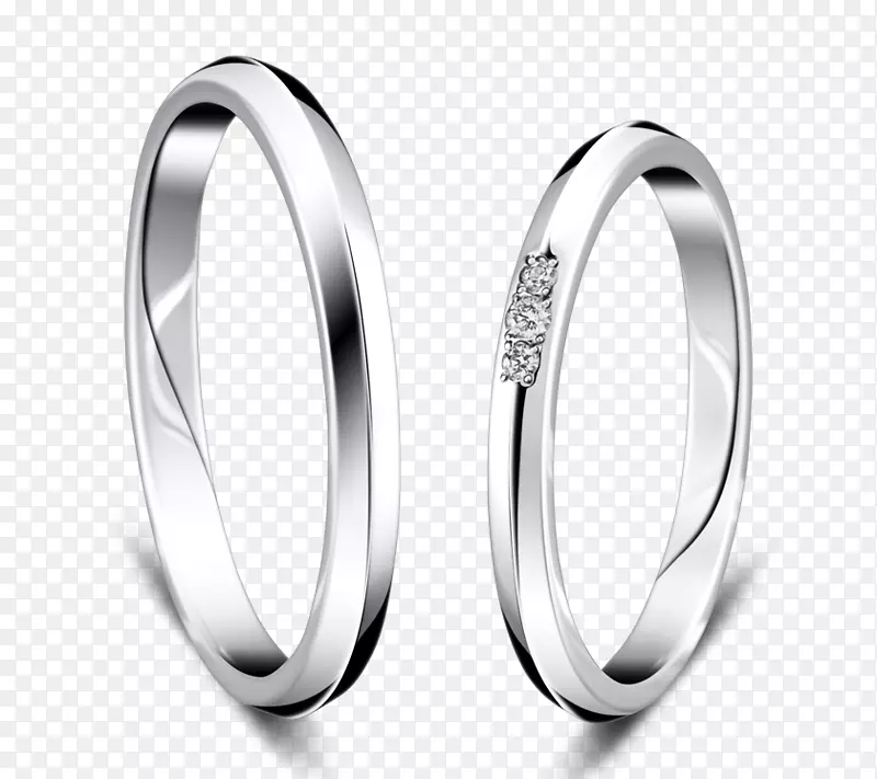 结婚戒指珠宝订婚戒指白金戒指