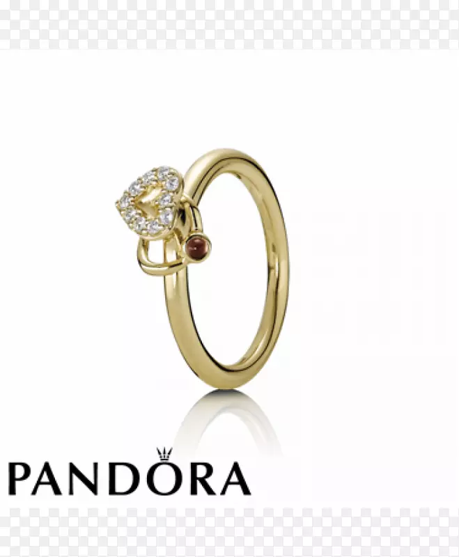 潘多拉耳环珠宝钻石戒指