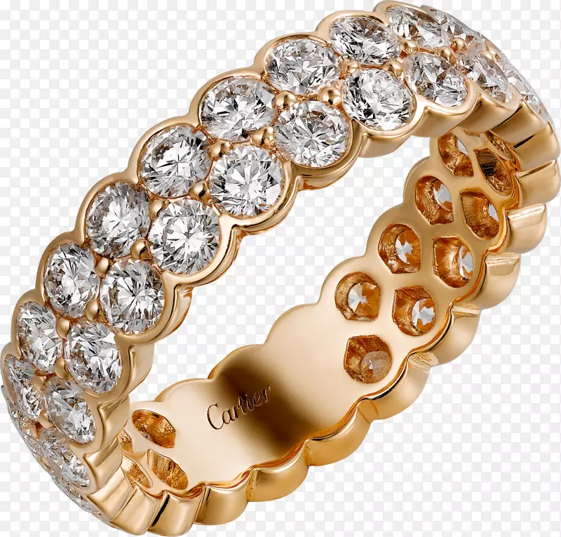 结婚戒指金卡地亚珠宝戒指