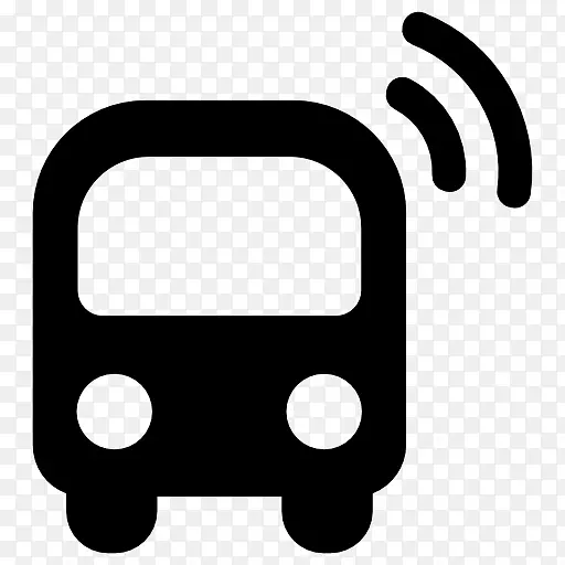 总线wi-fi计算机图标封装PostScript-双层巴士车