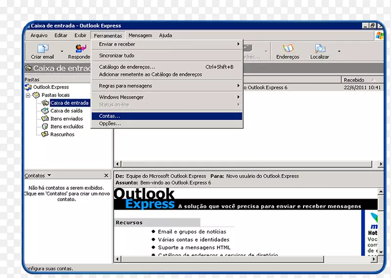 计算机程序Outlook表示6 Outlook 98 Microsoft Outlook-电子邮件