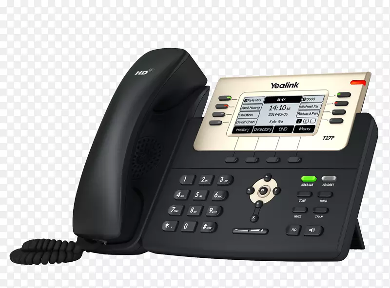 voip电话yalink sip-t27p会话启动协议yhaiink sip-t27g电话-商务电话
