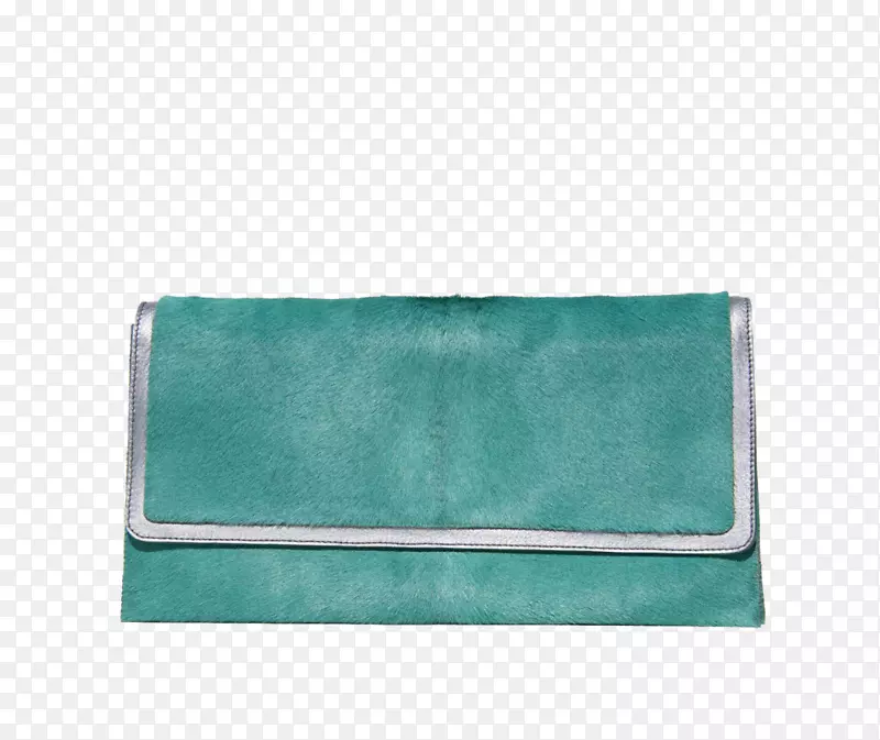 手提包绿色绿松石钱包长方形钱包