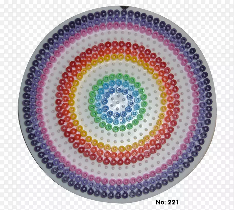 对称圆餐具图案-圆