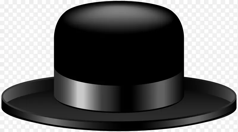 顶帽剪贴画-黑色帽子