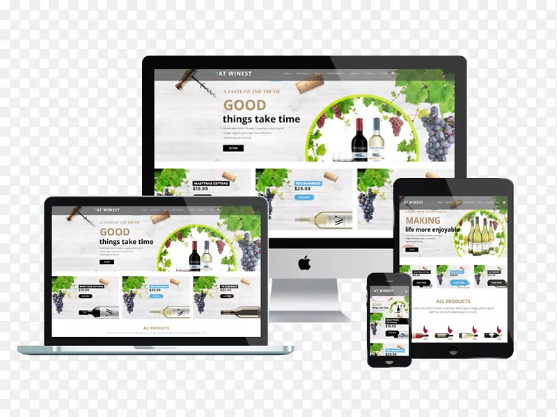 响应式网页设计WooCommerce网页模板系统网页-网页设计