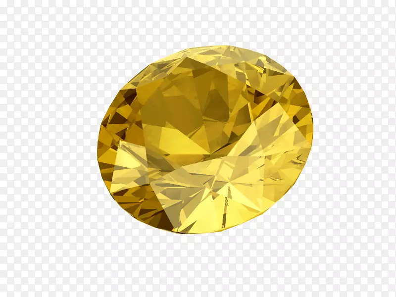 黄玉蓝宝石钻石磨砂珠宝-黄色蓝宝石