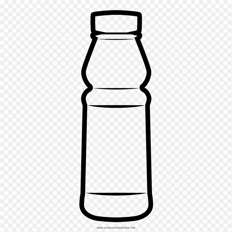 水瓶玻璃瓶着色书绘图瓶