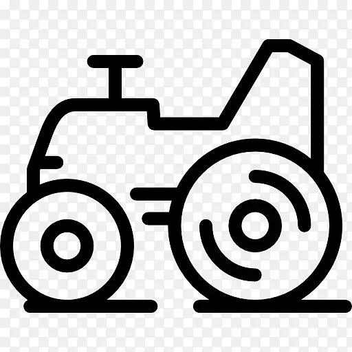 农业拖拉机图标设计-拖拉机