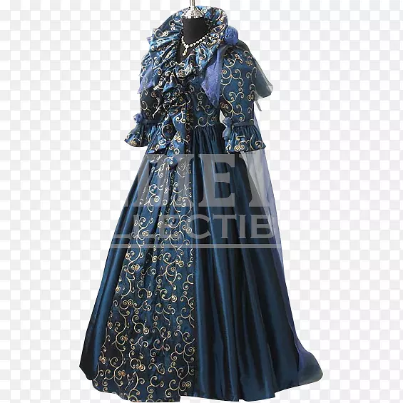 中世纪礼服英国中世纪服装连衣裙