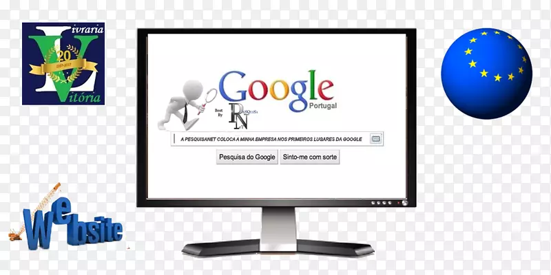电脑显示器标志输出装置显示广告设计