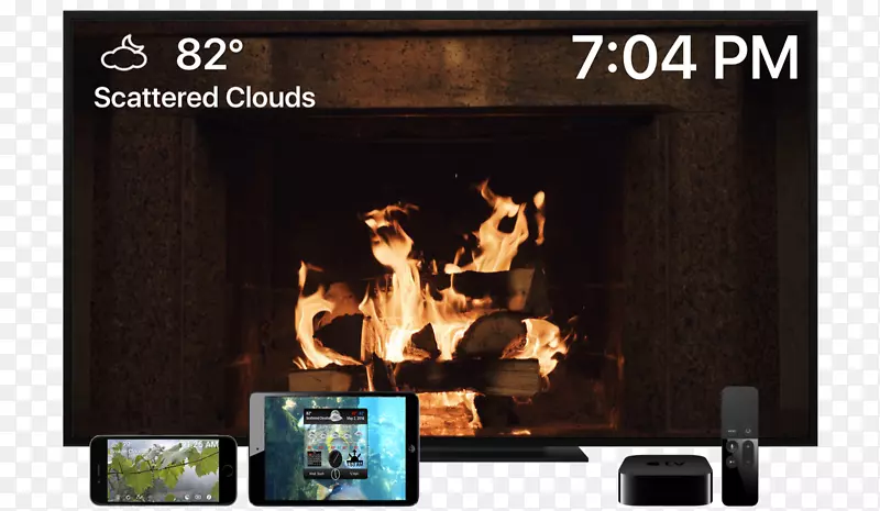 壁炉多媒体品牌-苹果电视4k