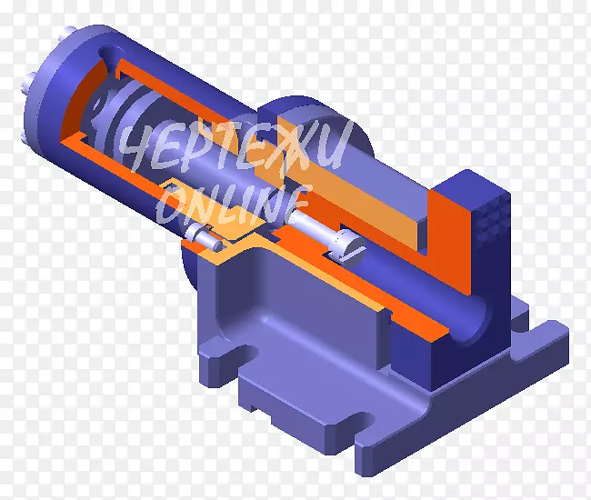 液压机械零件液压技术绘图КОМПАС-FIRANKA