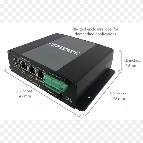 路由器Pplink辣椒波最大br1 peplink肽波冲浪正在进行lte-4g数据