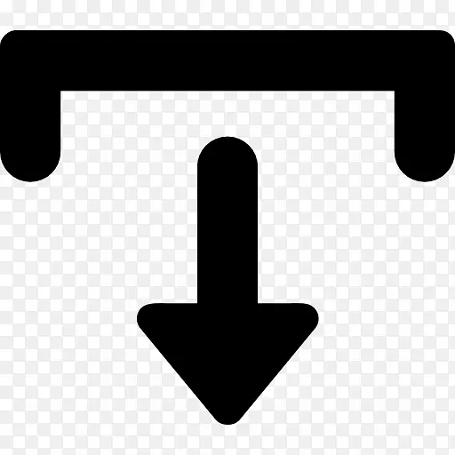 计算机图标箭头符号水平和垂直下载箭头