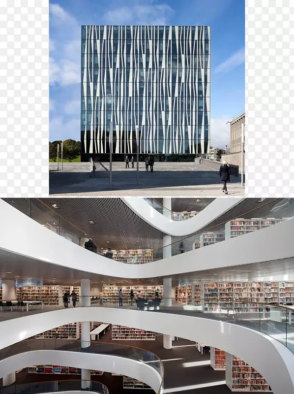 邓肯·赖斯爵士图书馆施密特·拉森建筑师大学学术图书馆