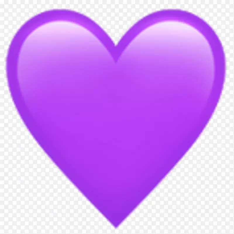 表情符号心贴紫爱-表情符号